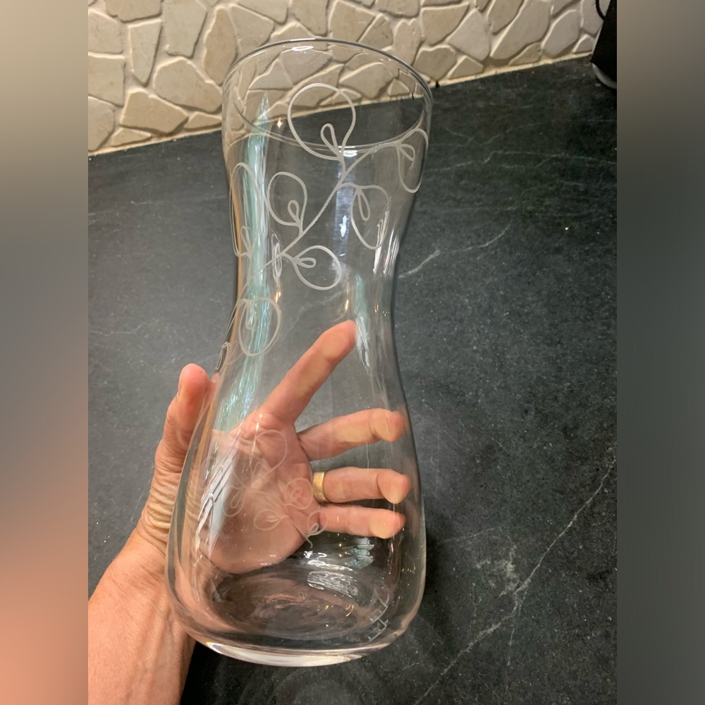 IKEA | Etched Floral Blomster Glass Vase